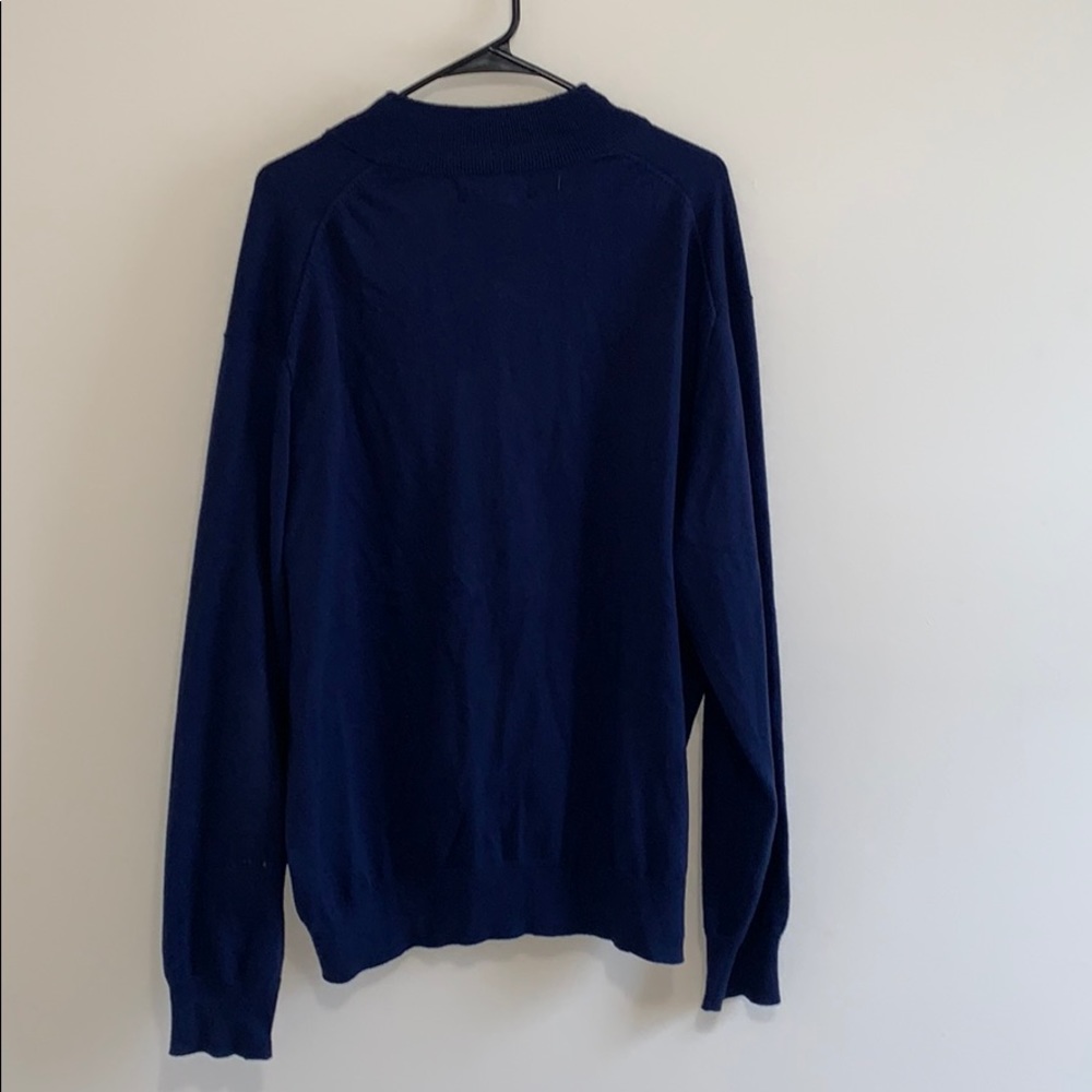 Orvis Quarter Zip sweater. Navy blue. XL - Picture 3 of 3